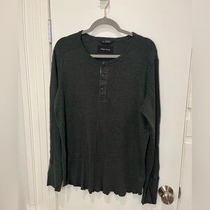 Dark green Wings & Horns Henley